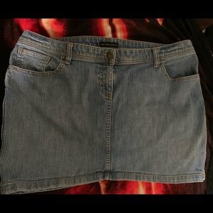 Denim mini skirt